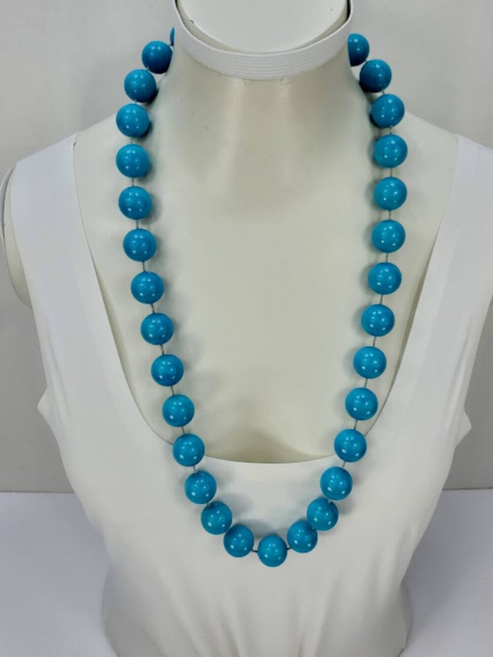 Vintage Chunky Strand Oversized Turquoise Acrylic Beads
